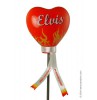 *Last One* Collectible Elvis Presley Burning Love Heart Car Antenna Topper / Car Mirror Dangler / Desktop Decor 