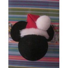 *Rare* Mickey Mouse Santa Hat Antenna Topper (Plain Black No Text) 